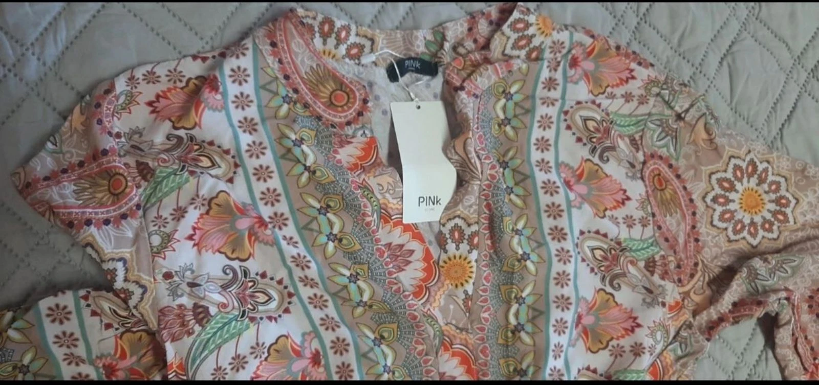 Vestido - Étnico - Rosa – photo 2